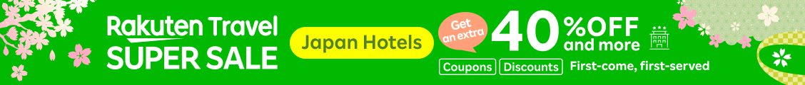 Super Sale - Japan Hotels 40% OFF Coupon
